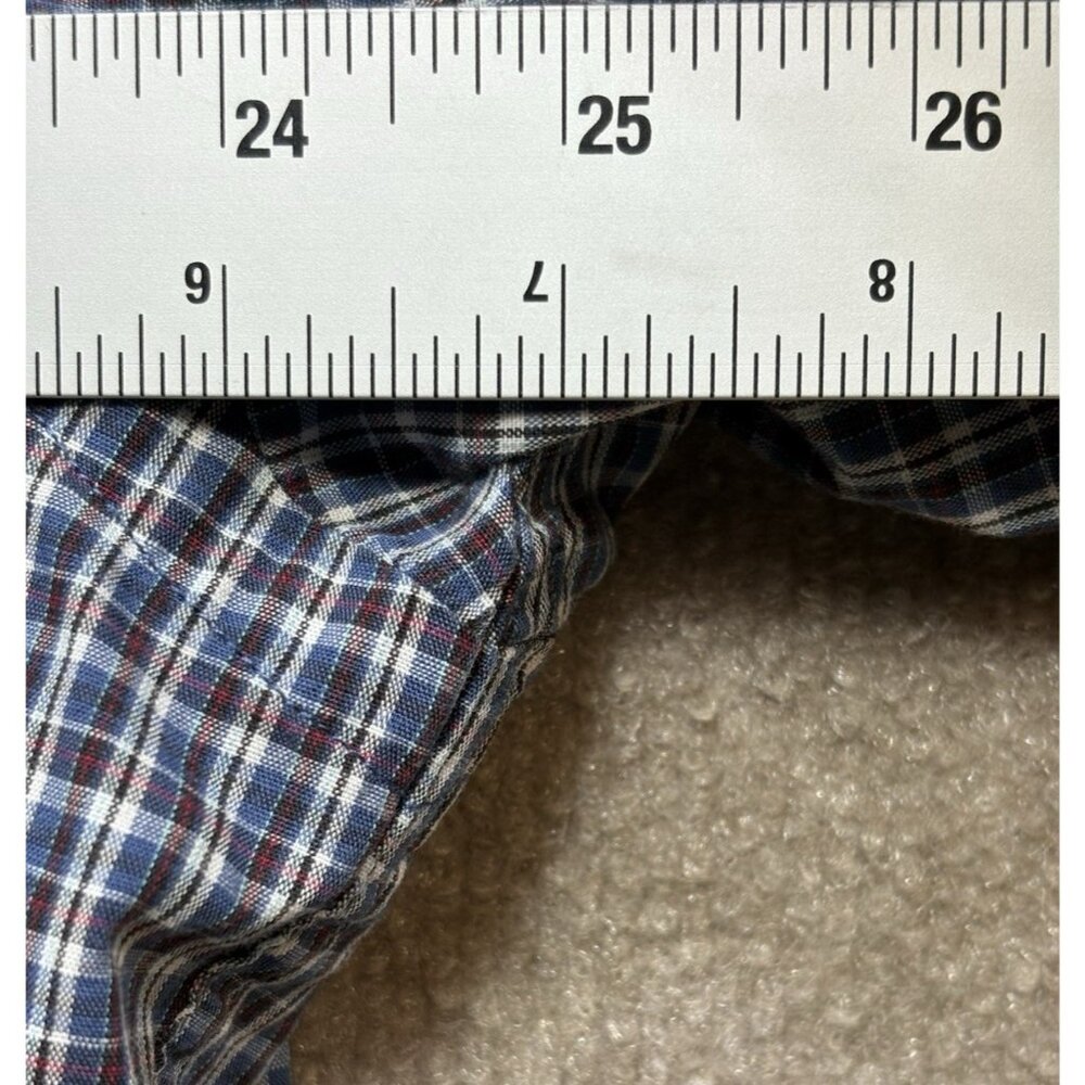Ralph Lauren Men's Large Shirt 100% Cotton Long Sleeve Blair Button Plaid GUC - Picture 12 of 14